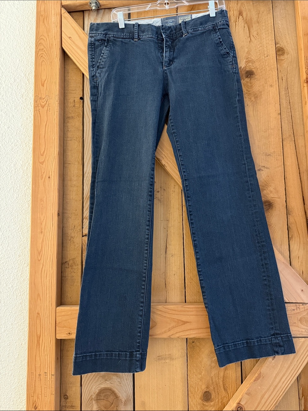 Converse Women's Navy Straight-Leg Jeans